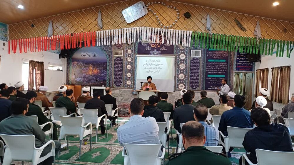 حجت الاسلام فرزین مسئول نمایندگی ولی فقیه در سپاه ناحیه مهدی‌شهر شد