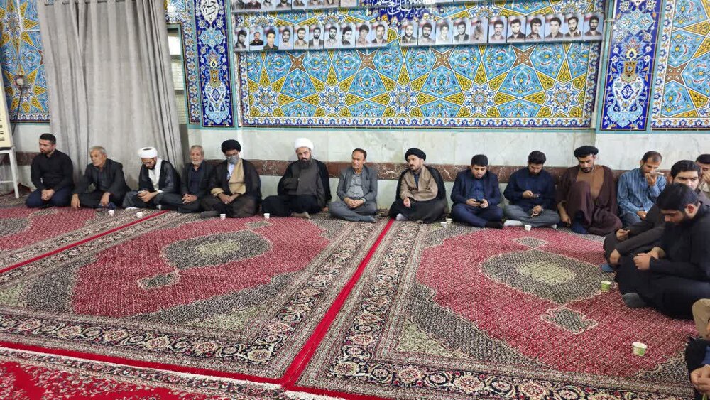 آیین بزرگداشت شیخ محسن رضایی در مسجد میانکوه امیدیه برگزار شد