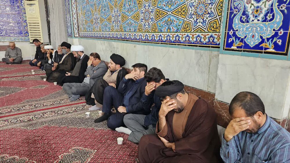 آیین بزرگداشت شیخ محسن رضایی در مسجد میانکوه امیدیه برگزار شد