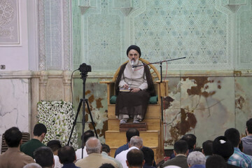 تصاویر/ درس اخلاق حجت الاسلام یزدان پناه در مدرسه عالی شهید مطهری