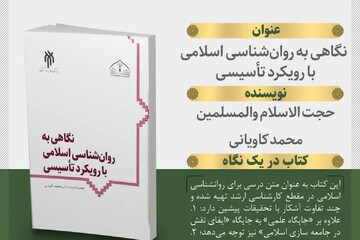 کتاب «نگاهی به روان‌شناسی اسلامی با رویکرد تأسیسی» در آستانه انتشار