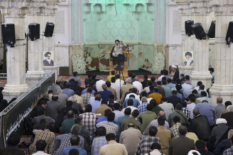 تصاویر/ درس اخلاق حجت الاسلام یزدان پناه در مدرسه عالی شهید مطهری