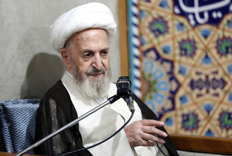 تصاویر/ درس اخلاق آیت‌الله العظمی سبحانی