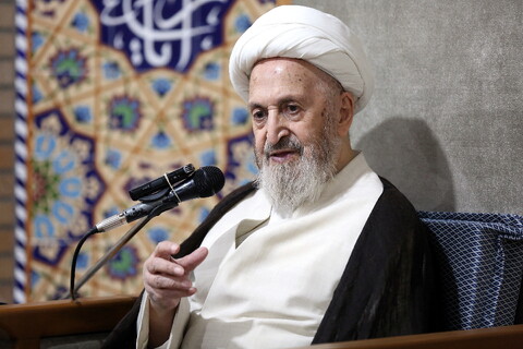 تصاویر/ درس اخلاق آیت‌الله العظمی سبحانی