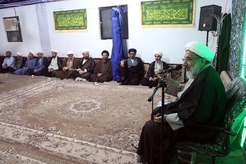 تصاویر/ ششمین نشست عمومی روحانیون و طلاب شهرستان لامرد مقیم قم