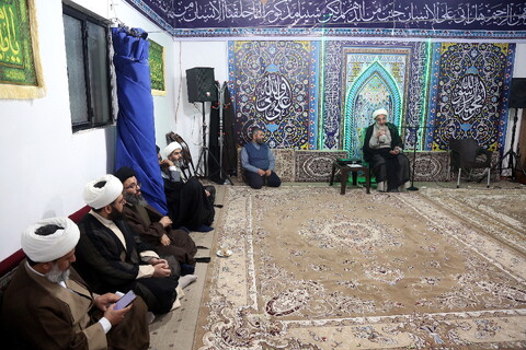 تصاویر/ ششمین نشست عمومی روحانیون و طلاب شهرستان لامرد مقیم قم