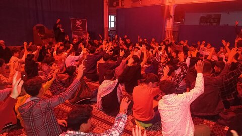 تصاویر/ برگزاری هیئت نوجوانان در شاهین دژ