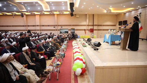 تصاویر/جلسه طلاب و مبلغین استان اردبیل با آیت الله اعرافی