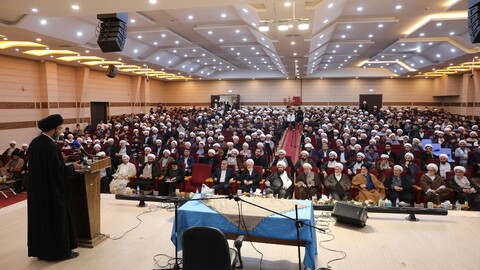 تصاویر/جلسه طلاب و مبلغین استان اردبیل با آیت الله اعرافی