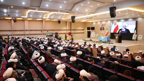 تصاویر/جلسه طلاب و مبلغین استان اردبیل با آیت الله اعرافی