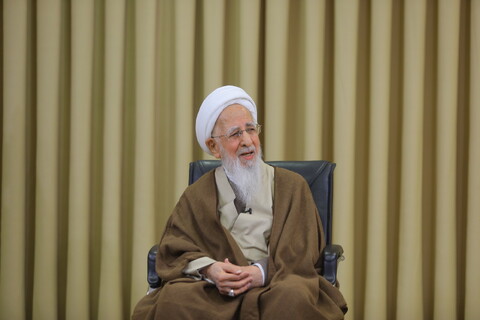 تصاویر / دیدار فرمانده سپاه محمد رسول الله تهران با آیت الله العظمی جوادی آملی