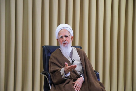 تصاویر / دیدار فرمانده سپاه محمد رسول الله تهران با آیت الله العظمی جوادی آملی