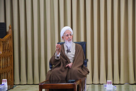 تصاویر / دیدار فرمانده سپاه محمد رسول الله تهران با آیت الله العظمی جوادی آملی