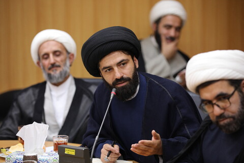 تصاویر/دیدار مدیران، معاونین و اساتید حوزه علمیه استان اردبیل با آیت الله اعرافی