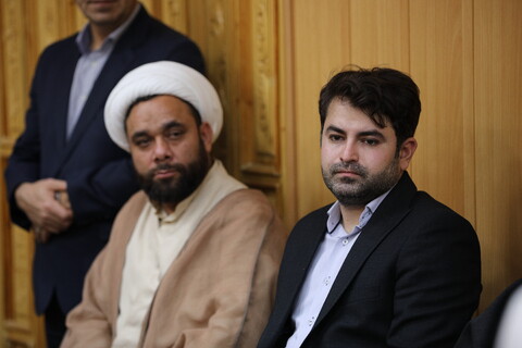 تصاویر/دیدار مدیران، معاونین و اساتید حوزه علمیه استان اردبیل با آیت الله اعرافی