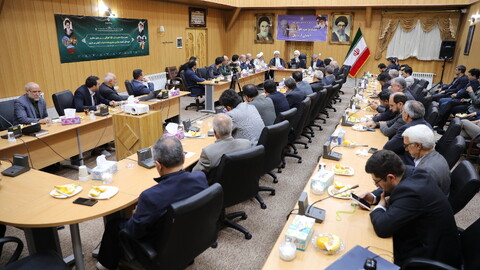 تصاویر/جلسه هسته مرکزی نیروهای انقلابی استان اردبیل با آیت الله اعرافی