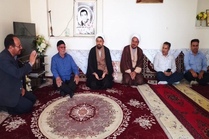 بازدید مسئول بسیج طلاب کرمانشاه از مدرسه علمیه نرجسیه سنقر و کلیایی+تصاویر