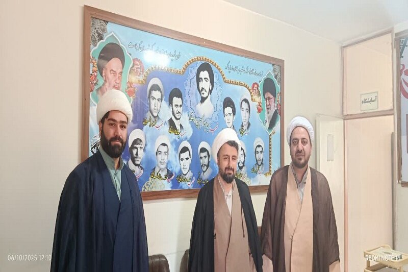 بازدید مسئول بسیج طلاب کرمانشاه از مدرسه علمیه نرجسیه سنقر و کلیایی+تصاویر