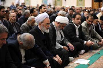 تصاویر/ حضور آیت الله اعرافی در نماز جمعه اردبیل