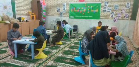 مهد آدینه نماز جمعه شهرستان دلگان با فضای شاد و آموزشی برای کودکان