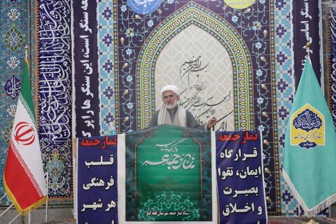 تصاویر/ اقامه نماز جمعه شهر قلعه‌گنج