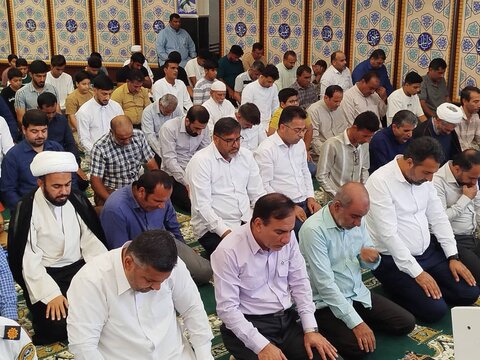 تصاویر/ آیین عبادی سیاسی نمازجمعه امروز شهر عسلویه