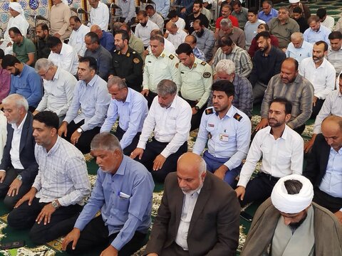 تصاویر/ آیین عبادی سیاسی نمازجمعه امروز شهر عسلویه