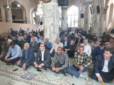 تصاویر/ برگزاری نماز جمعه شهرستان خاتم