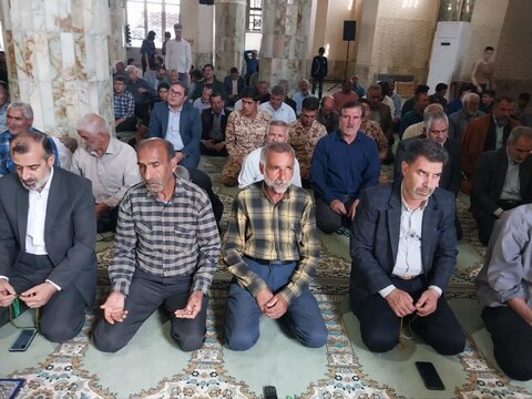 تصاویر/ برگزاری نماز جمعه شهرستان خاتم