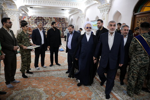 تصاویر/ حضور آیت الله اعرافی در نماز جمعه اردبیل با امامت