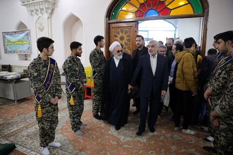 تصاویر/ حضور آیت الله اعرافی در نماز جمعه اردبیل با امامت