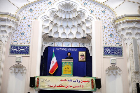 تصاویر/ حضور آیت الله اعرافی در نماز جمعه اردبیل با امامت