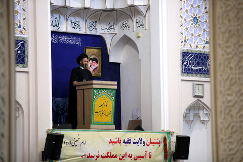 تصاویر/ حضور آیت الله اعرافی در نماز جمعه اردبیل با امامت