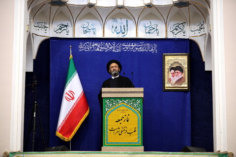 تصاویر/ حضور آیت الله اعرافی در نماز جمعه اردبیل با امامت