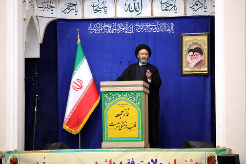 تصاویر/ حضور آیت الله اعرافی در نماز جمعه اردبیل با امامت