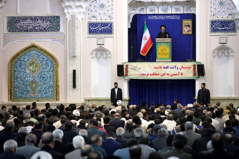 تصاویر/ حضور آیت الله اعرافی در نماز جمعه اردبیل با امامت