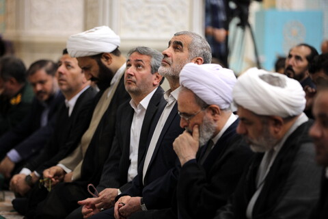 تصاویر/ حضور آیت الله اعرافی در نماز جمعه اردبیل با امامت