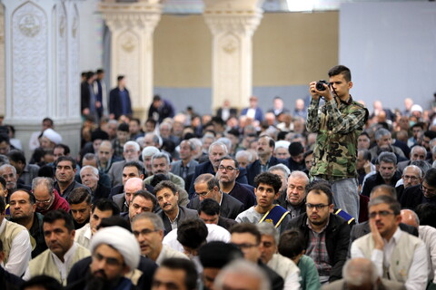 تصاویر/ حضور آیت الله اعرافی در نماز جمعه اردبیل با امامت