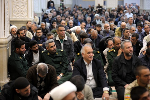 تصاویر/ حضور آیت الله اعرافی در نماز جمعه اردبیل با امامت