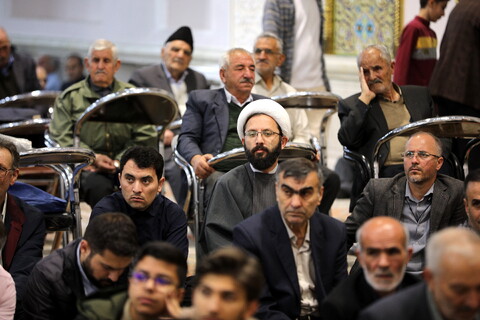 تصاویر/ حضور آیت الله اعرافی در نماز جمعه اردبیل با امامت