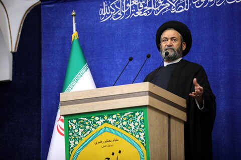 تصاویر/ حضور آیت الله اعرافی در نماز جمعه اردبیل با امامت