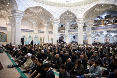 تصاویر/ حضور آیت الله اعرافی در نماز جمعه اردبیل با امامت