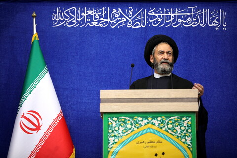 تصاویر/ حضور آیت الله اعرافی در نماز جمعه اردبیل با امامت