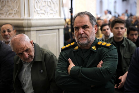 تصاویر/ حضور آیت الله اعرافی در نماز جمعه اردبیل با امامت