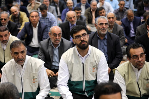 تصاویر/ حضور آیت الله اعرافی در نماز جمعه اردبیل با امامت