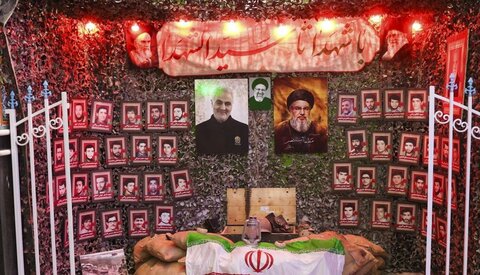 تصاویر/ مراسم سوگواری فاطمی با یاد شهدای مقاومت