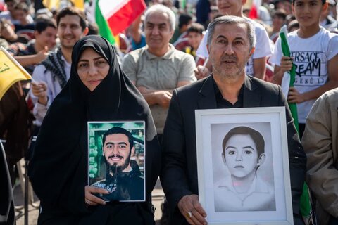 تصاویر/ هزاران نوجوان آرمانی لشکر قدس و پیمان بستن با آرمان‌های انقلاب اسلامی