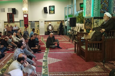 تصاویر/ مراسم سوگواری شهادت حضرت فاطمه (س) با سخنرانی استاد انصاریان