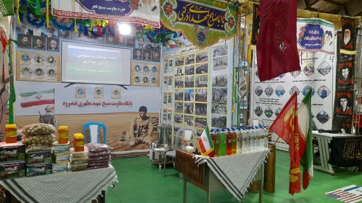 تصاویر/ مراسم افتتاحیه نمایشگاه اسوه سپاه ناحیه شهرستان اسکو