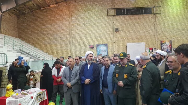 تصاویر/ مراسم افتتاحیه نمایشگاه اسوه سپاه ناحیه شهرستان اسکو